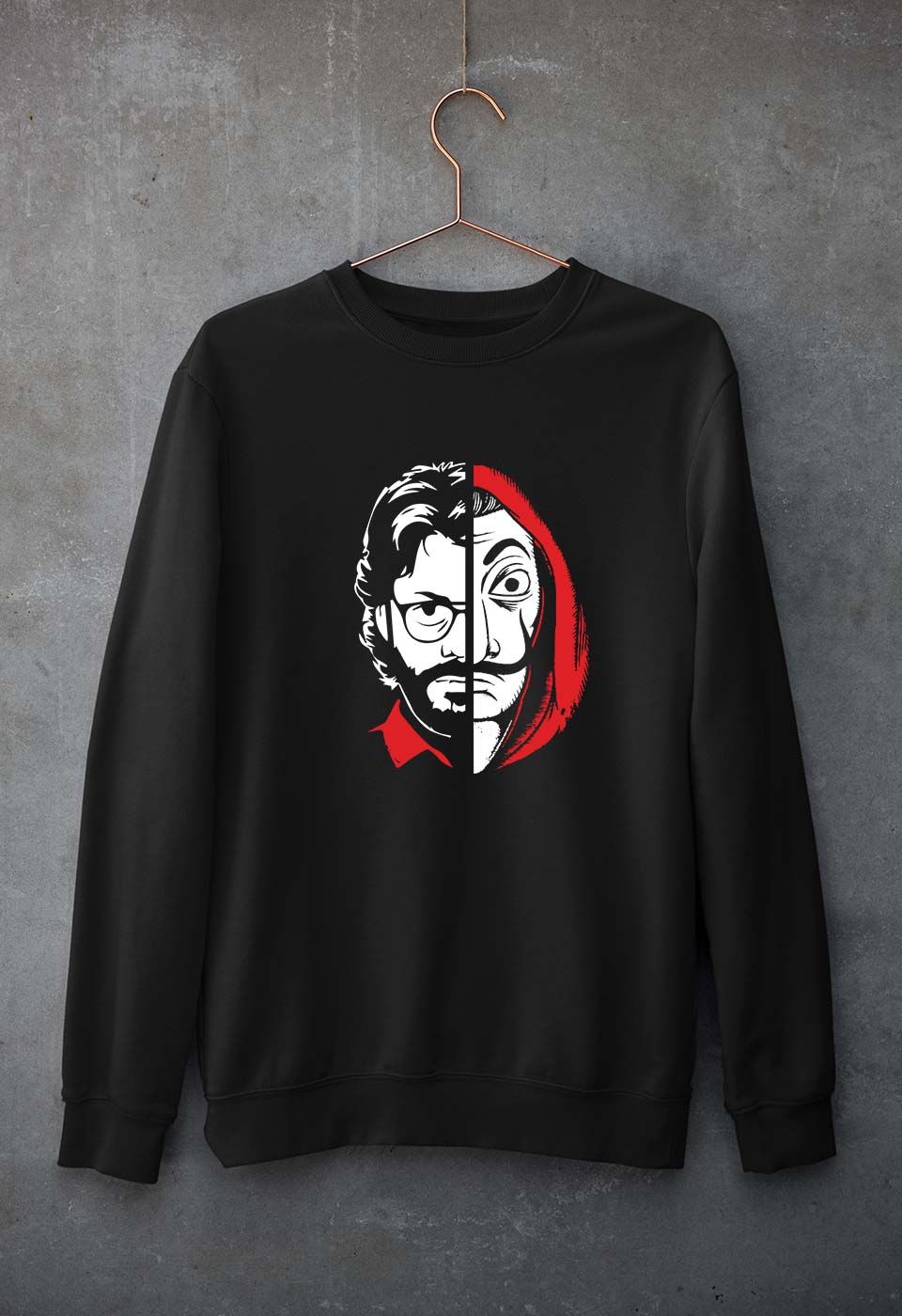 Money Heist The Professor Unisex Sweatshirt for Men/Women-Black-Ektarfa.online