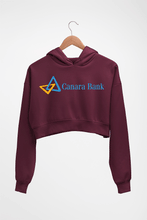 Load image into Gallery viewer, Canara Bank Crop HOODIE FOR WOMEN-Maroon-Ektarfa.online
