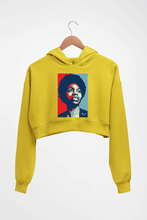 Load image into Gallery viewer, Nina Simone Crop HOODIE FOR WOMEN-Mustard Yellow-Ektarfa.online

