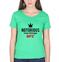 Load image into Gallery viewer, Conor McGregor UFC T-Shirt for Women-Flag Green-Ektarfa.online
