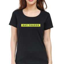 Load image into Gallery viewer, Day Trader Share Market T-Shirt for Women-Black-Ektarfa.online
