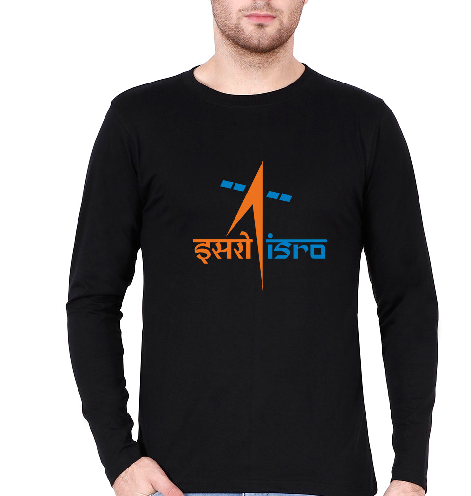 Isro Full Sleeves T-Shirt for Men-Black-Ektarfa.online