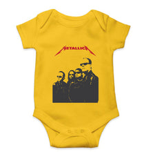 Load image into Gallery viewer, Metallica Kids Romper For Baby Boy/Girl-0-5 Months(18 Inches)-Yellow-Ektarfa.online
