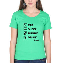 Load image into Gallery viewer, Rugby T-Shirt for Women-Flag Green-Ektarfa.online

