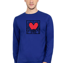 Load image into Gallery viewer, Keith Haring Full Sleeves T-Shirt for Men-Navy Blue-Ektarfa.online
