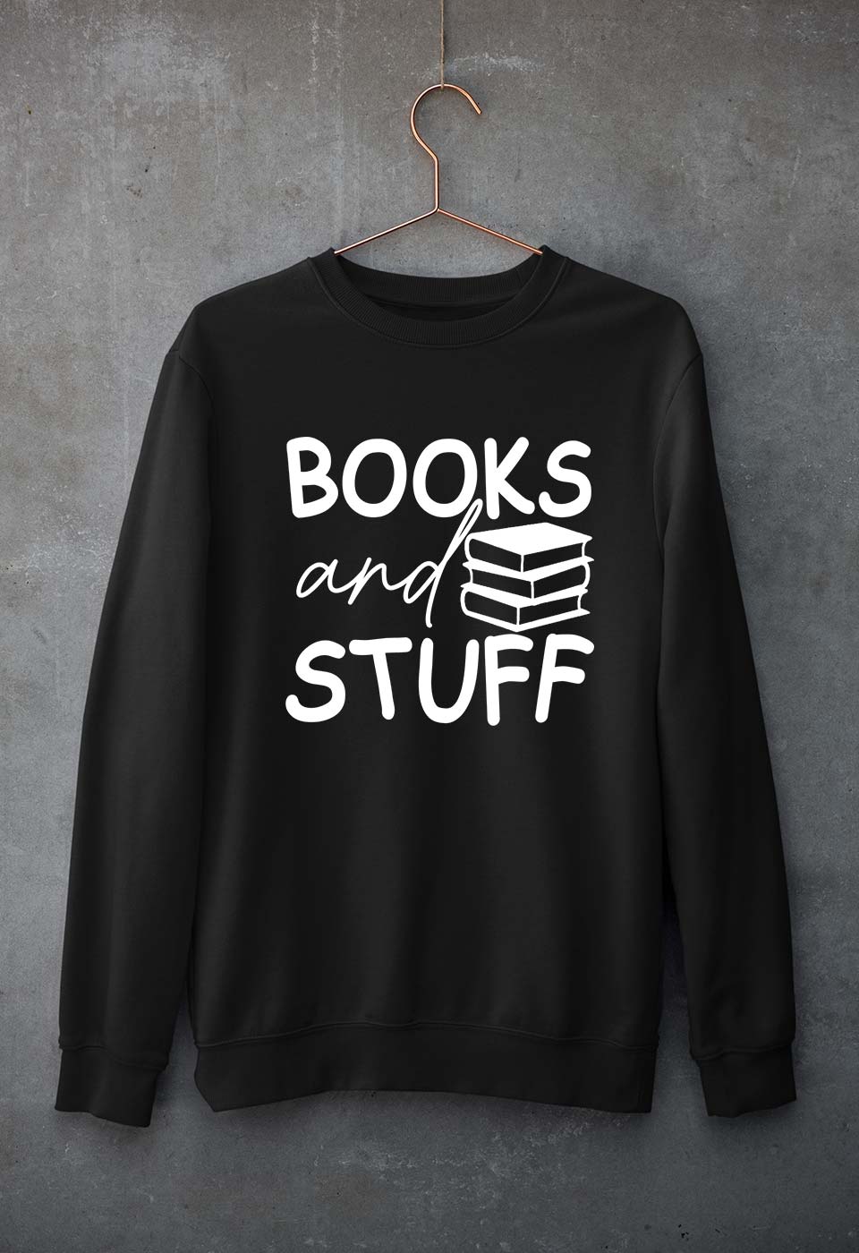 Books Unisex Sweatshirt for Men/Women-Black-Ektarfa.online
