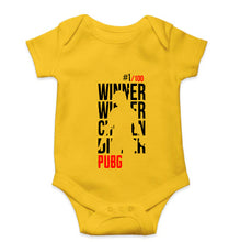 Load image into Gallery viewer, PUBG Winner Winner Chicken Dinner Romper For Baby Boy/Girl-0-5 Months(18 Inches)-Yellow-Ektarfa.online
