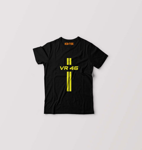 Valentino Rossi(VR 46) Kids T-Shirt for Boy/Girl-Black-Ektarfa.online