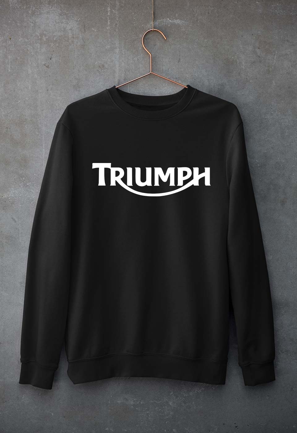 Triumph Unisex Sweatshirt for Men/Women-S(40 Inches)-Black-Ektarfa.online