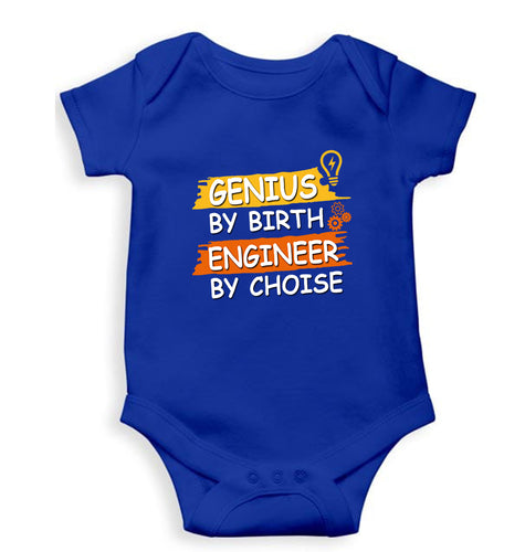 Genius Engineer Kids Romper For Baby Boy/Girl-Royal Blue-Ektarfa.online