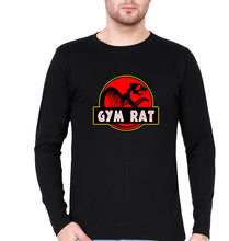 Load image into Gallery viewer, Gym Rat Full Sleeves T-Shirt for Men-Black-Ektarfa.online
