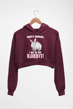Load image into Gallery viewer, Rabbit Bunny Crop HOODIE FOR WOMEN-Maroon-Ektarfa.online
