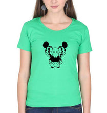 Load image into Gallery viewer, Kaws Mickey T-Shirt for Women-Flag Green-Ektarfa.online
