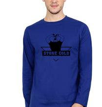 Load image into Gallery viewer, Stone Cold Steve Austin (WWE) Full Sleeves T-Shirt for Men-Royal Blue-Ektarfa.online
