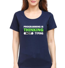 Load image into Gallery viewer, Programmer T-Shirt for Women-Navy Blue-Ektarfa.online
