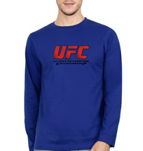 Load image into Gallery viewer, UFC Full Sleeves T-Shirt for Men-Royal Blue-Ektarfa.online
