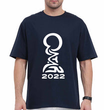 Load image into Gallery viewer, FIFA World Cup Qatar 2022 Oversized T-Shirt for Men-Navy Blue-Ektarfa.online
