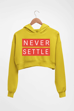 Load image into Gallery viewer, OnePlus Crop HOODIE FOR WOMEN-Mustard Yellow-Ektarfa.online
