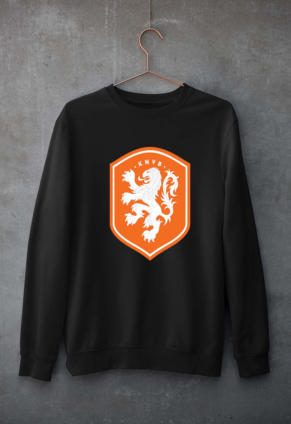 Netherlands Football Unisex Sweatshirt for Men/Women-Black-Ektarfa.online