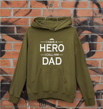 Load image into Gallery viewer, I Have A Hero I Call Him Dad Unisex Hoodie for Men/Women-Olive Green-Ektarfa.online
