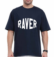Load image into Gallery viewer, Raver Oversized T-Shirt for Men-Navy Blue-Ektarfa.online
