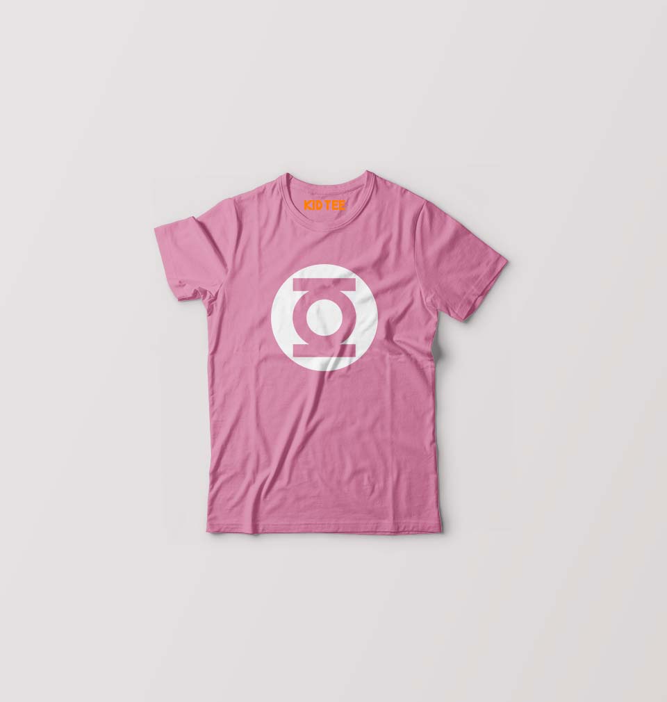Green Lantern Superhero Kids T-Shirt for Boy/Girl-Pink-Ektarfa.online