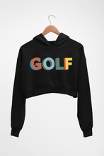 Load image into Gallery viewer, Golf Crop HOODIE FOR WOMEN-Black-Ektarfa.online
