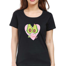 Load image into Gallery viewer, Avocado Love T-Shirt for Women-Black-Ektarfa.online

