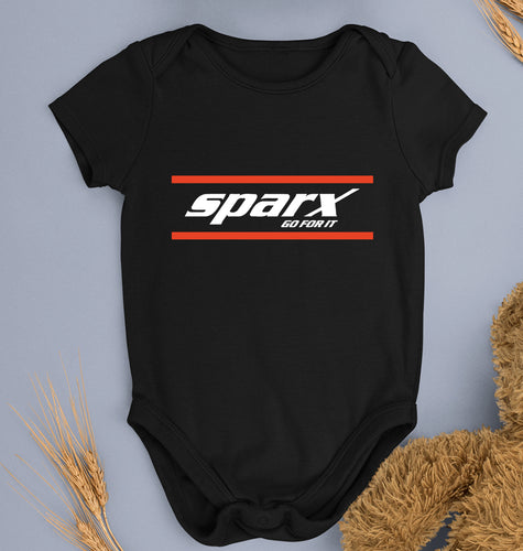 Sparx Kids Romper For Baby Boy/Girl-Black-Ektarfa.online