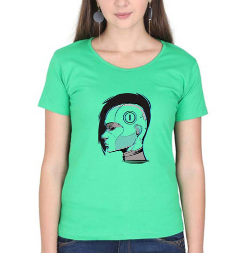 Cyberpunk T-Shirt for Women-Flag Green-Ektarfa.online