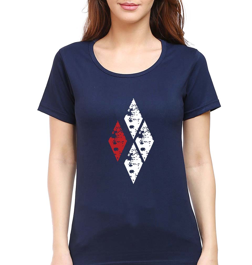 Harley Quinn T-Shirt for Women-Navy Blue-Ektarfa.online