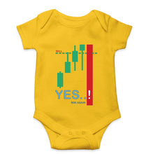 Load image into Gallery viewer, Share Market(Stock Market) Kids Romper For Baby Boy/Girl-Yellow-Ektarfa.online
