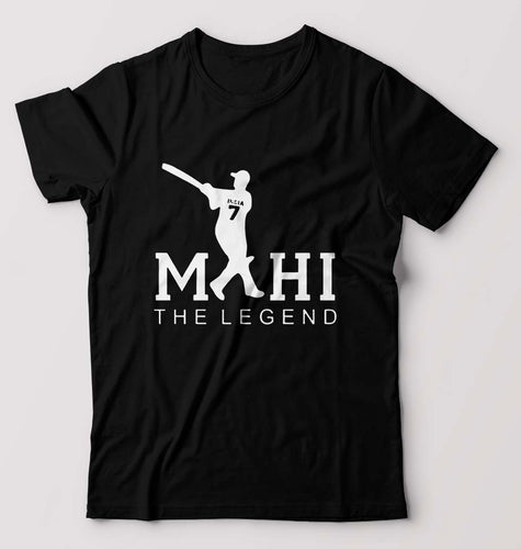 MS Dhoni (MSD) T-Shirt for Men-Black-Ektarfa.online