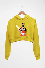 Load image into Gallery viewer, Virat Kohli Crop HOODIE FOR WOMEN-Mustard Yellow-Ektarfa.online
