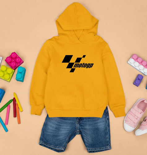 MotoGP Kids Hoodie for Boy/Girl-Mustard Yellow-Ektarfa.online