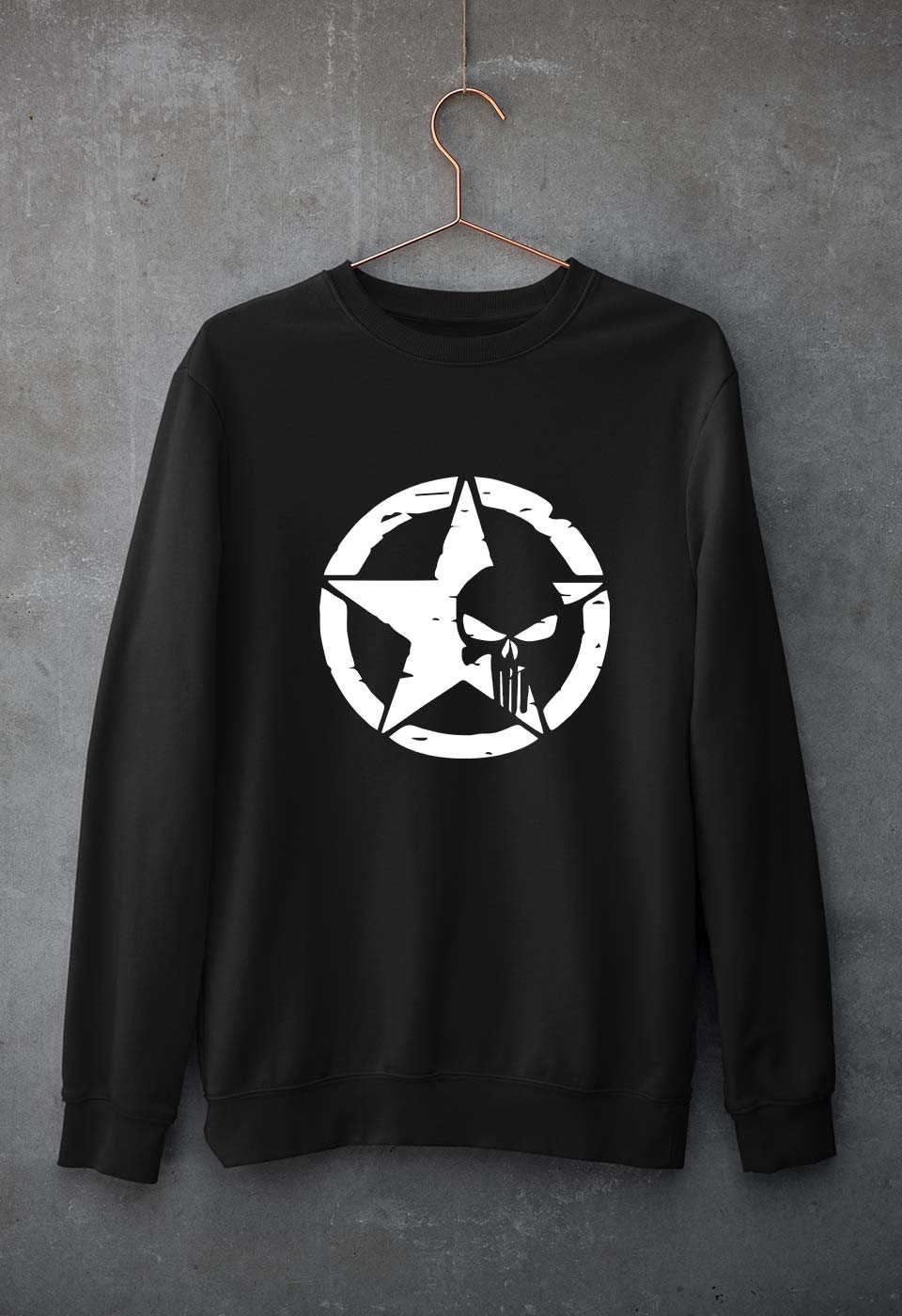 Punisher Unisex Sweatshirt for Men/Women-Black-Ektarfa.online