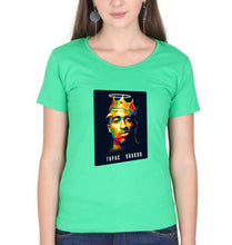 Load image into Gallery viewer, 2Pac Tupac T-Shirt for Women-Flag Green-Ektarfa.online

