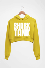 Load image into Gallery viewer, Shark Tank Crop HOODIE FOR WOMEN-Mustard Yellow-Ektarfa.online
