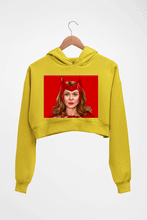 Load image into Gallery viewer, Scarlet Witch Wanda Crop HOODIE FOR WOMEN-Mustard Yellow-Ektarfa.online
