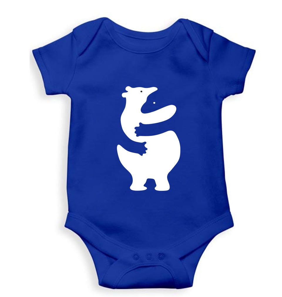 Hippo Dolphin Hug Kids Romper For Baby Boy/Girl-Royal Blue-Ektarfa.online