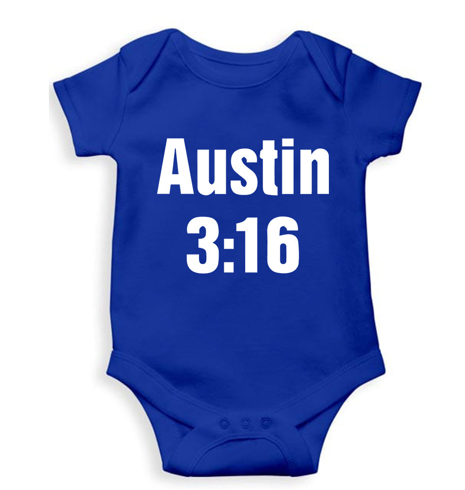 Stone Cold Steve Austin (WWE) Kids Romper For Baby Boy/Girl-Royal Blue-Ektarfa.online