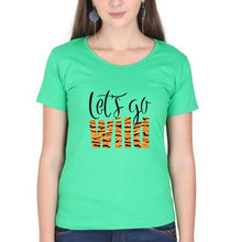 Load image into Gallery viewer, Lets Go Wild T-Shirt for Women-Flag Green-Ektarfa.online
