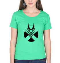 Load image into Gallery viewer, Wolverine T-Shirt for Women-Flag Green-Ektarfa.online
