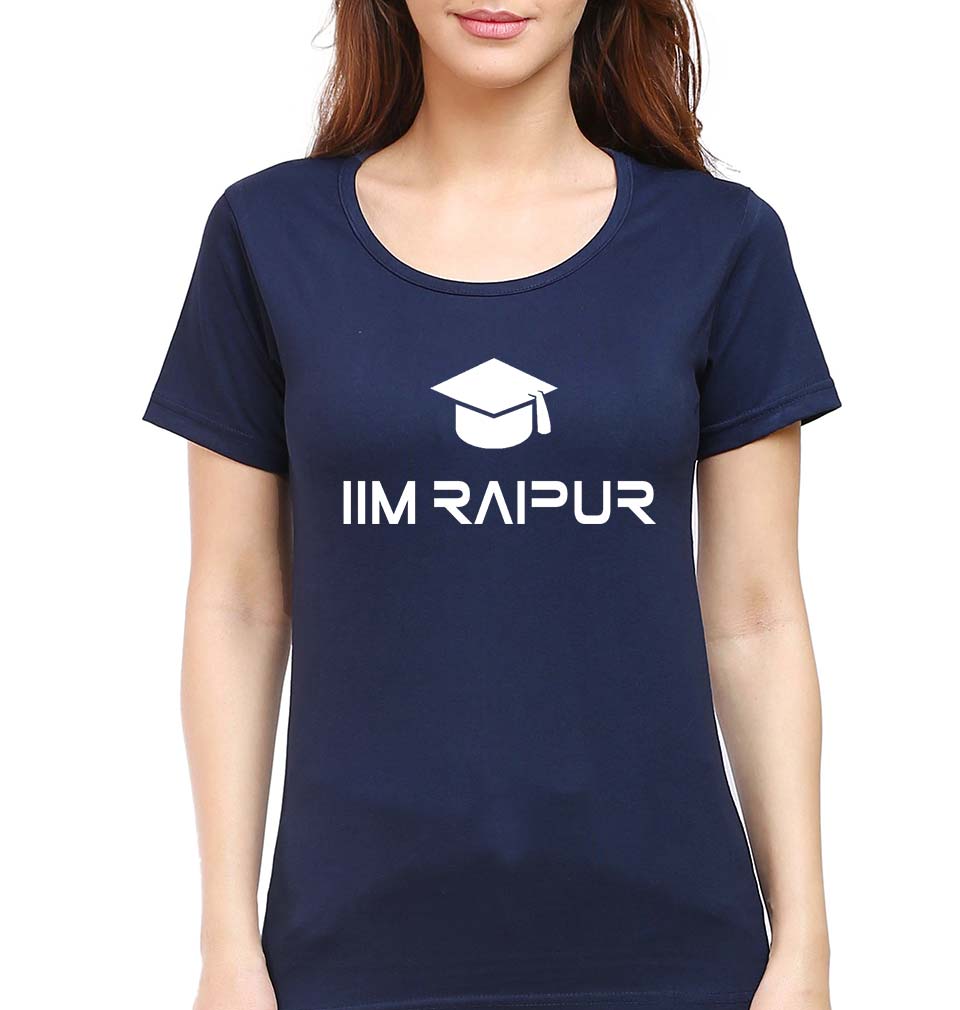 IIM Raipur T-Shirt for Women-Navy Blue-Ektarfa.online