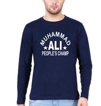 Load image into Gallery viewer, Muhammad Ali Full Sleeves T-Shirt for Men-Navy Blue-Ektarfa.online
