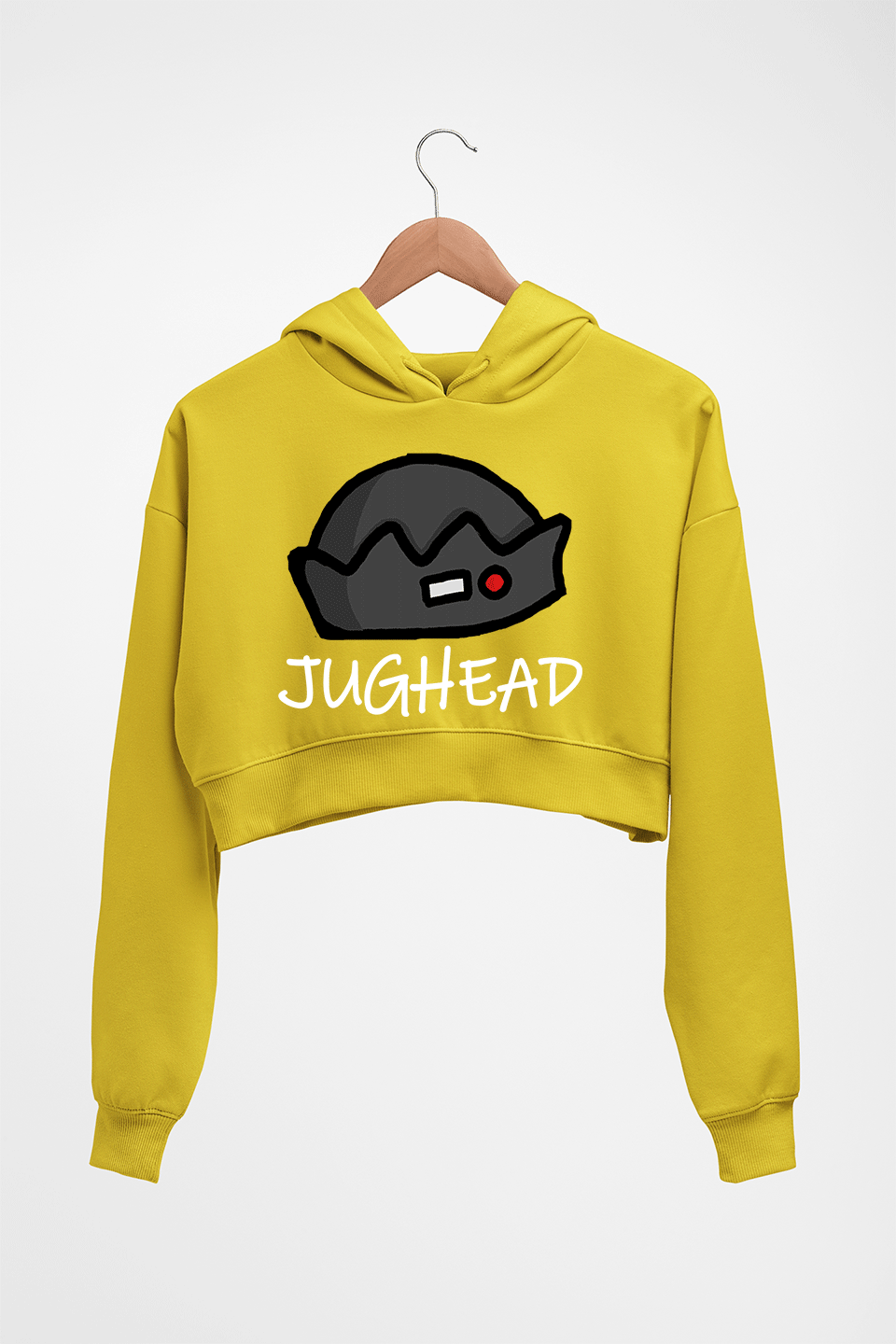 Jughead Jones Riverdale Crop HOODIE FOR WOMEN-Mustard Yellow-Ektarfa.online