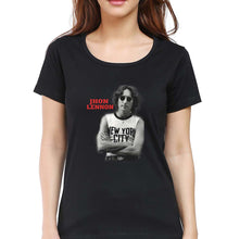 Load image into Gallery viewer, John Lennon T-Shirt for Women-Black-Ektarfa.online
