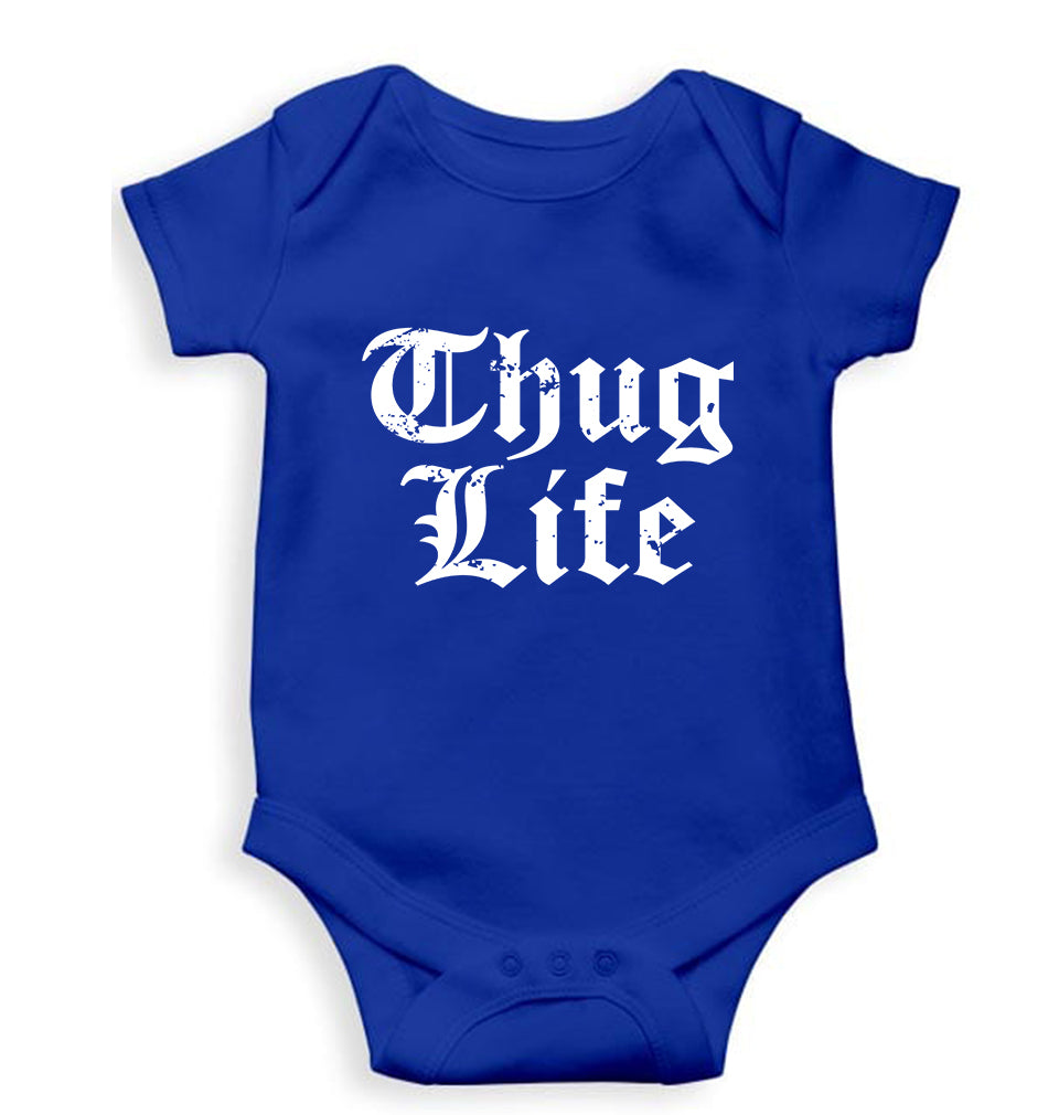 Thug Life 2Pac Kids Romper For Baby Boy/Girl-Royal Blue-Ektarfa.online