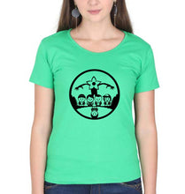 Load image into Gallery viewer, Stranger Things T-Shirt for Women-XS(32 Inches)-Flag Green-Ektarfa.online

