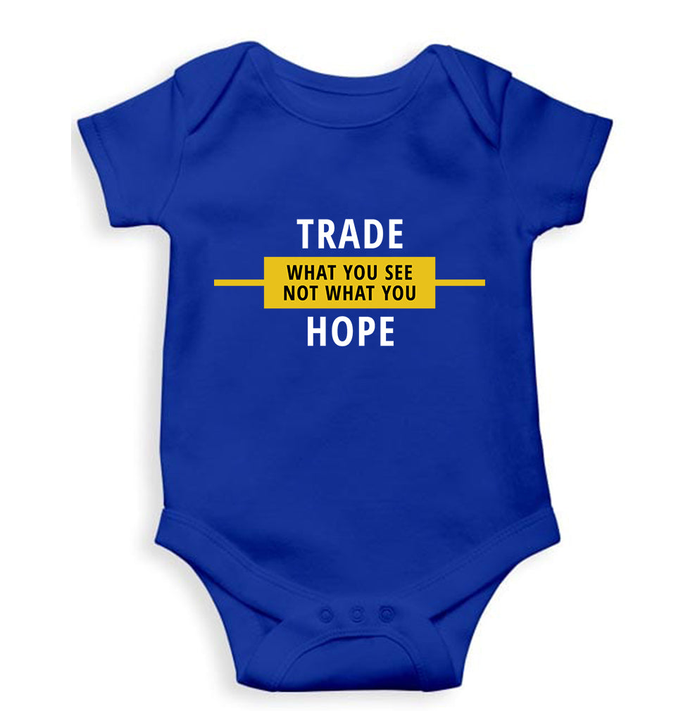Share Market(Stock Market) Kids Romper For Baby Boy/Girl-Royal Blue-Ektarfa.online